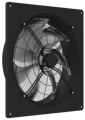 A black woods plate axial fan
