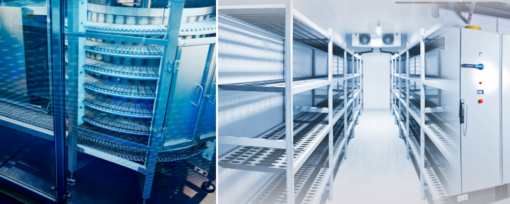 Composite shot of two industrial chillers