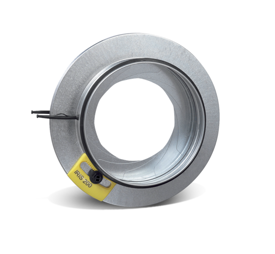 a metal iris style damper