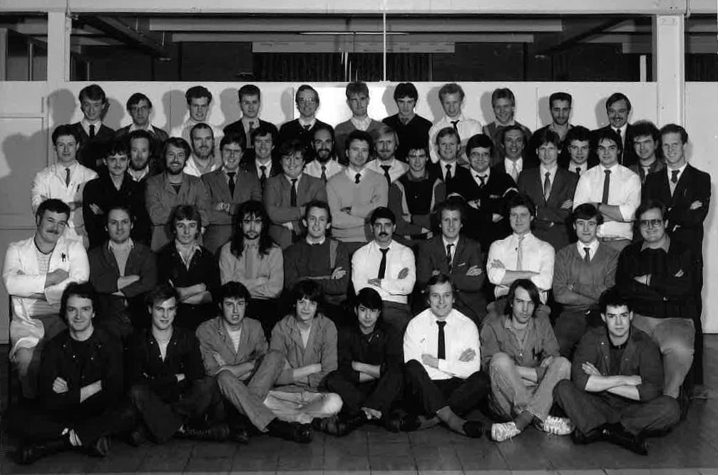 An old black and white team photo