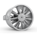 CGI Picture of a Woods JMvG axial Fan