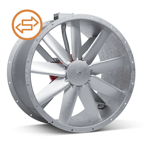 A Woods JMTS reversible axial fan