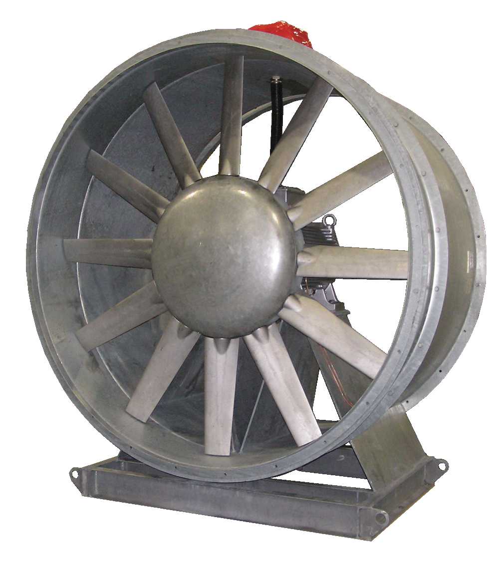 A large high temperature axial fan