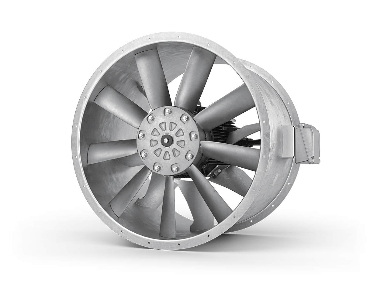 CGI render of a JMvG axial fan
