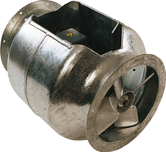 A series 33 bifurcated axial fan